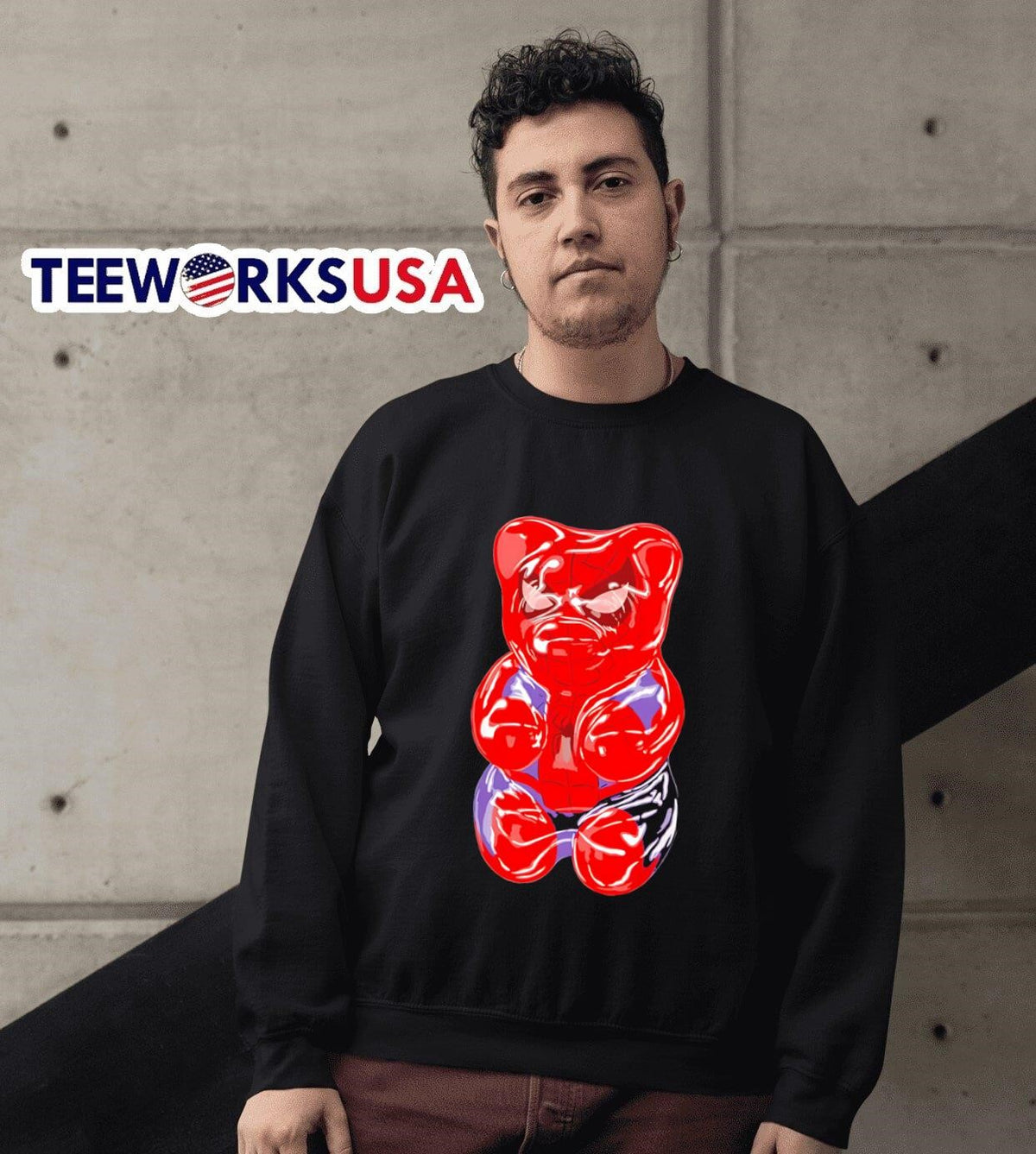 Spider-Man gummy bear hero - Adult & Kids T-Shirts, Sweatshirts & Hoodies apparel design preview 3