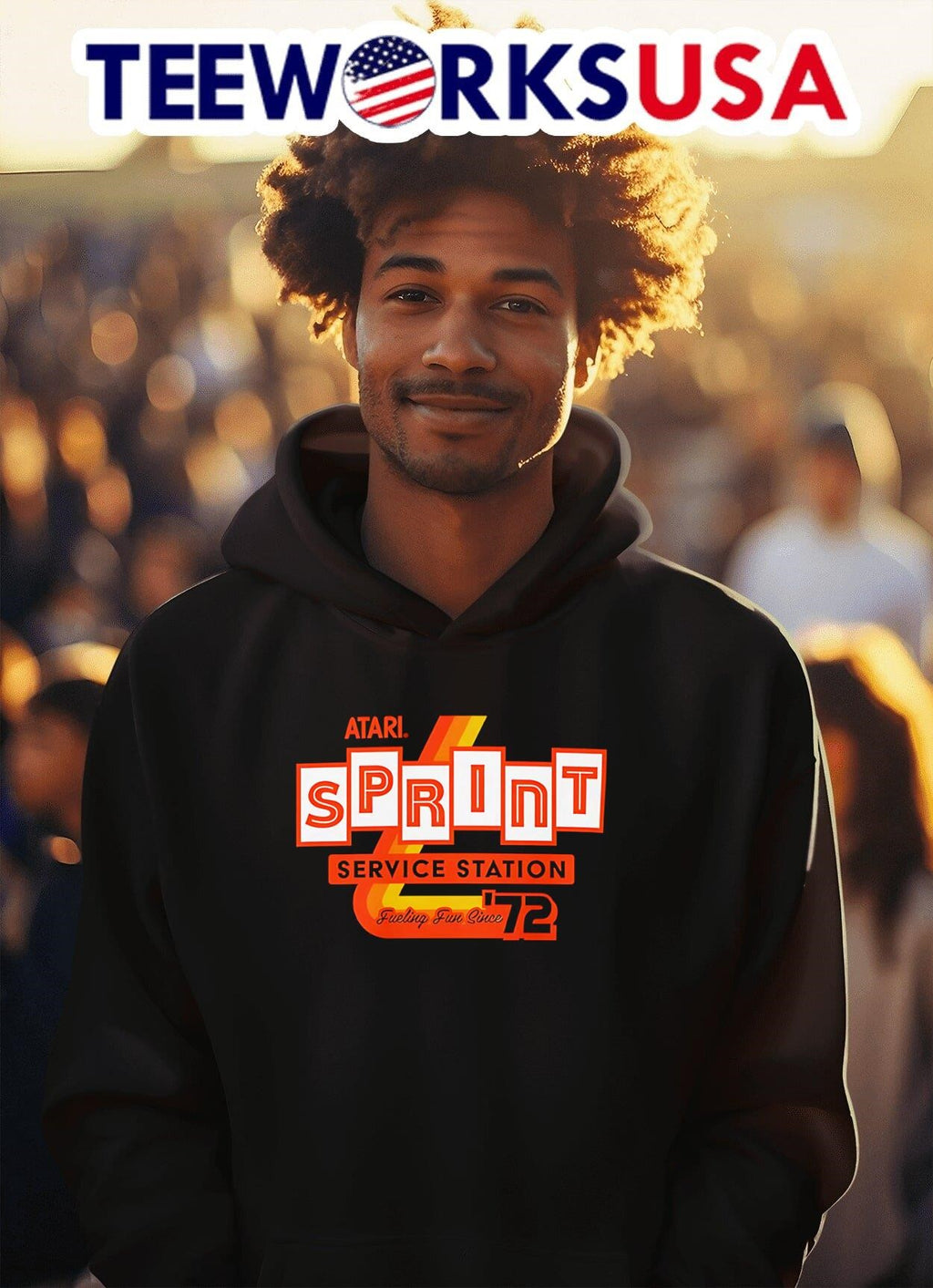 Sprint Service Station - Adult & Kids T-Shirts, Sweatshirts & Hoodies apparel design preview 2