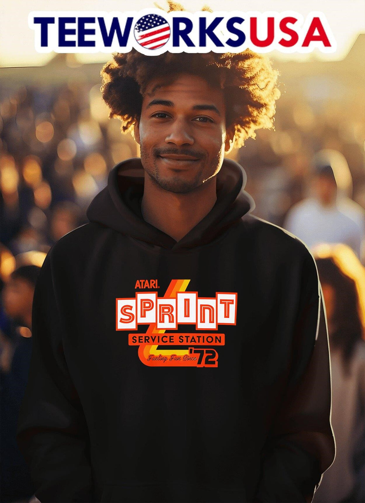 Sprint Service Station - Adult & Kids T-Shirts, Sweatshirts & Hoodies apparel design preview 2