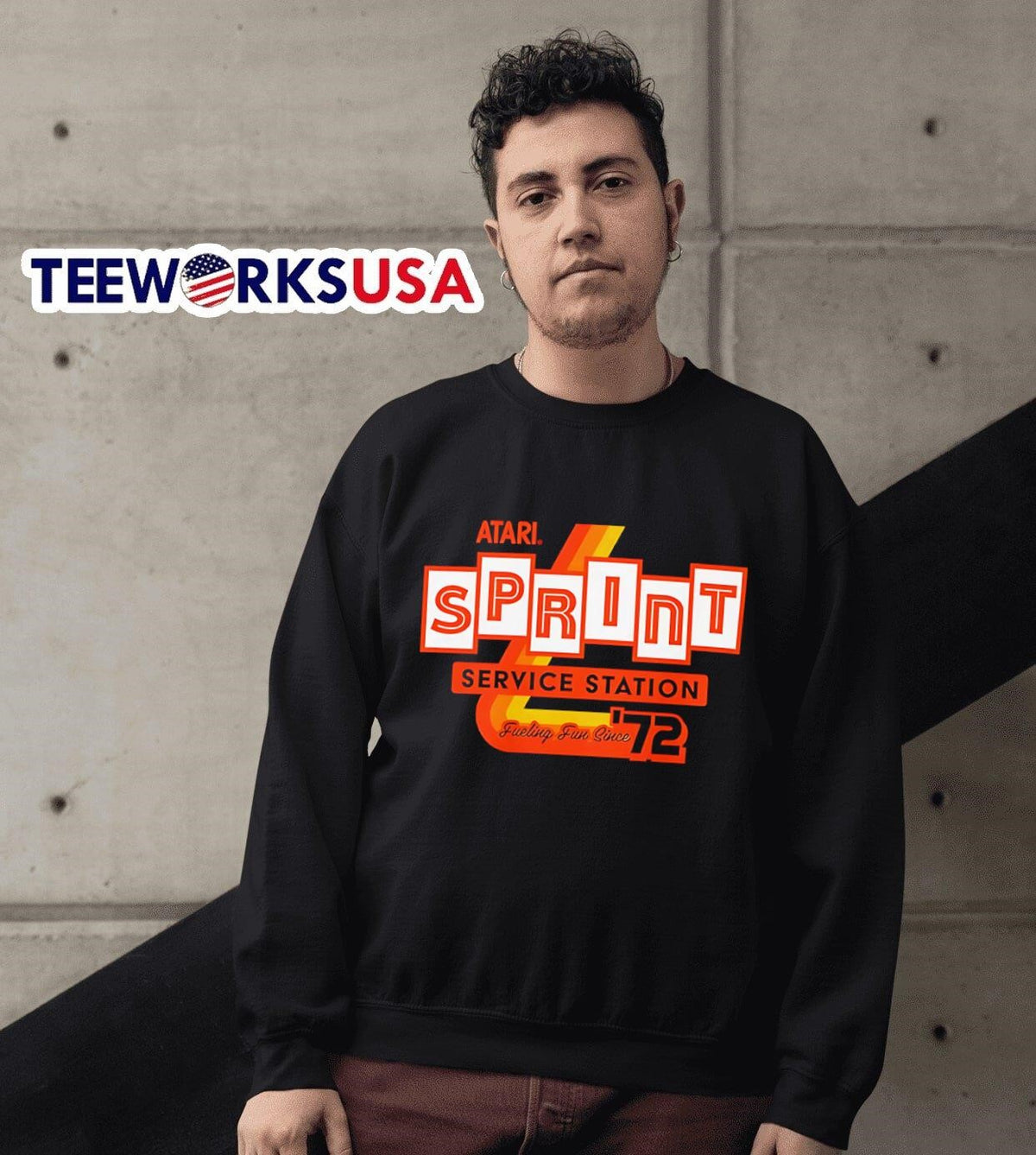 Sprint Service Station - Adult & Kids T-Shirts, Sweatshirts & Hoodies apparel design preview 6