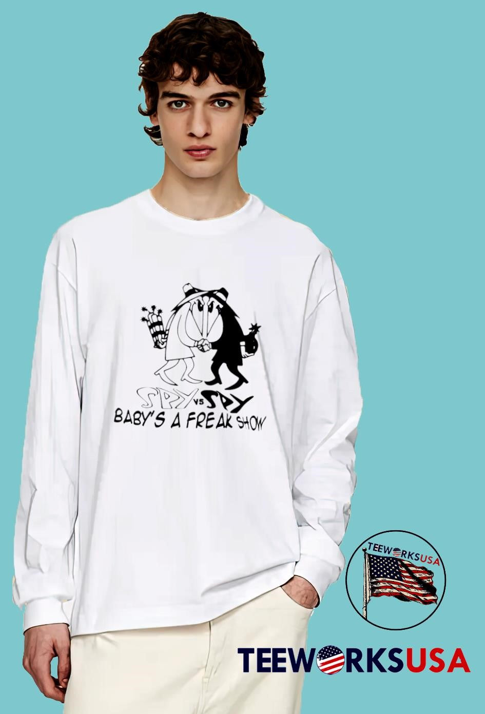 Spy vs baby's a freak show - Adult & Kids T-Shirts, Sweatshirts & Hoodies apparel design preview 4