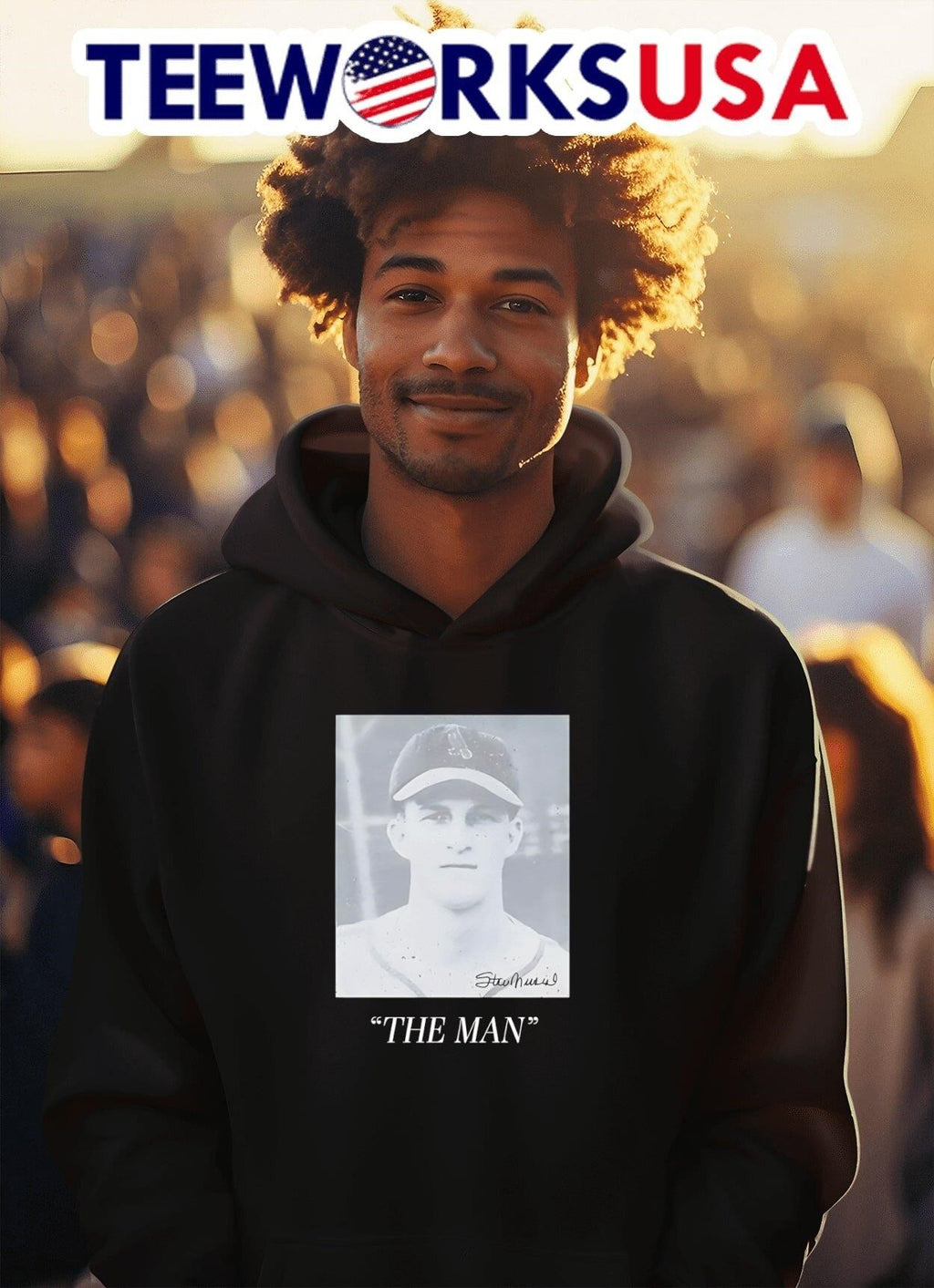 Stan Musial the man - Adult & Kids T-Shirts, Sweatshirts & Hoodies apparel design preview 2