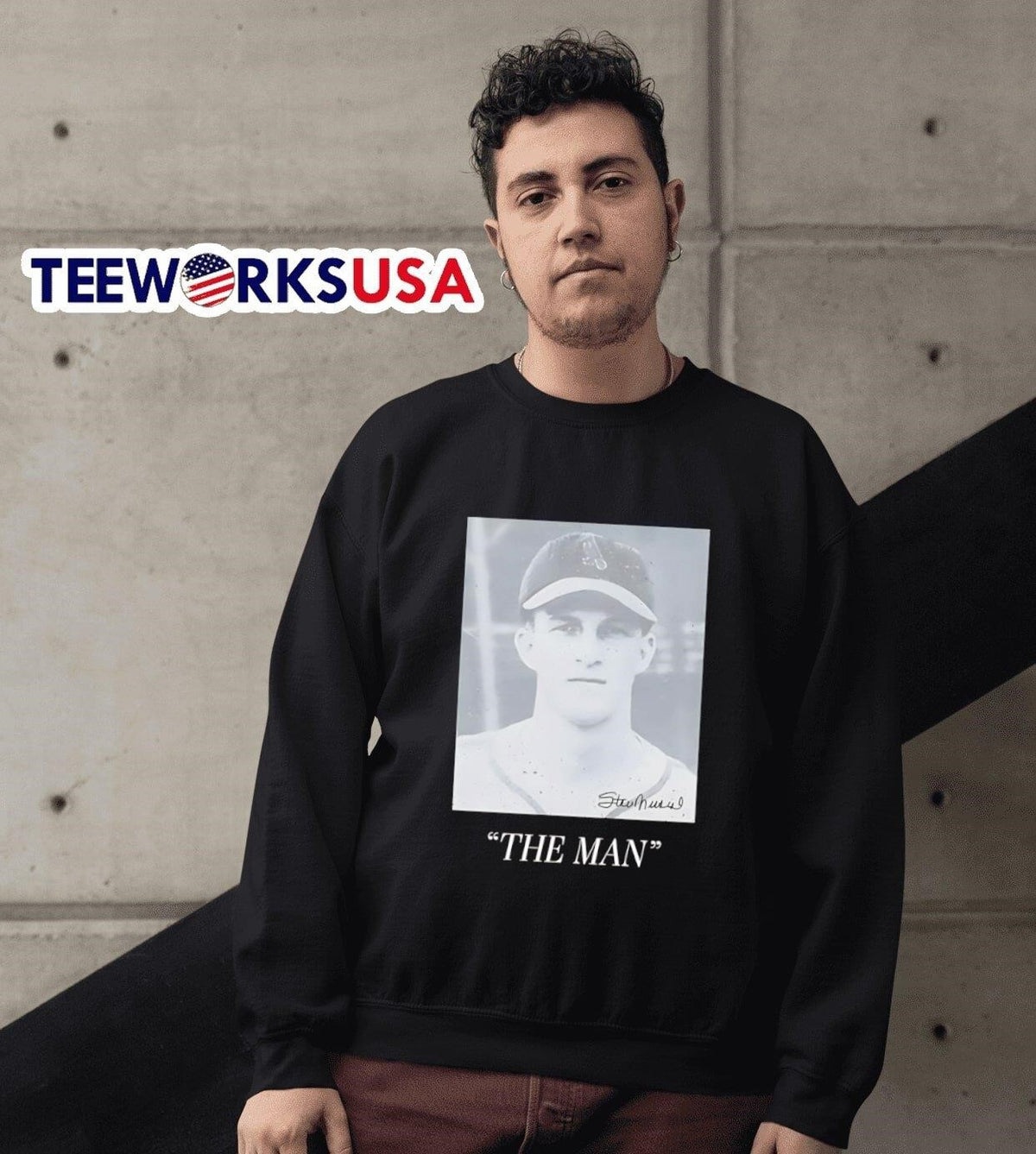 Stan Musial the man - Adult & Kids T-Shirts, Sweatshirts & Hoodies apparel design preview 6