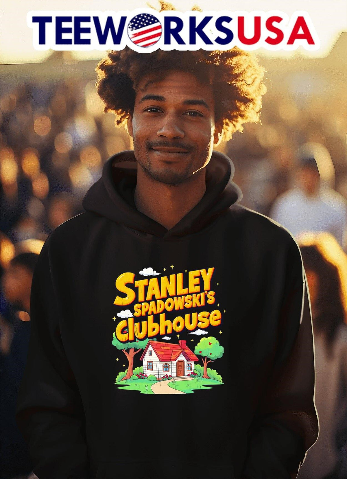 Stanley Spadowski's Clubhouse - Adult & Kids T-Shirts, Sweatshirts & Hoodies apparel design preview 2