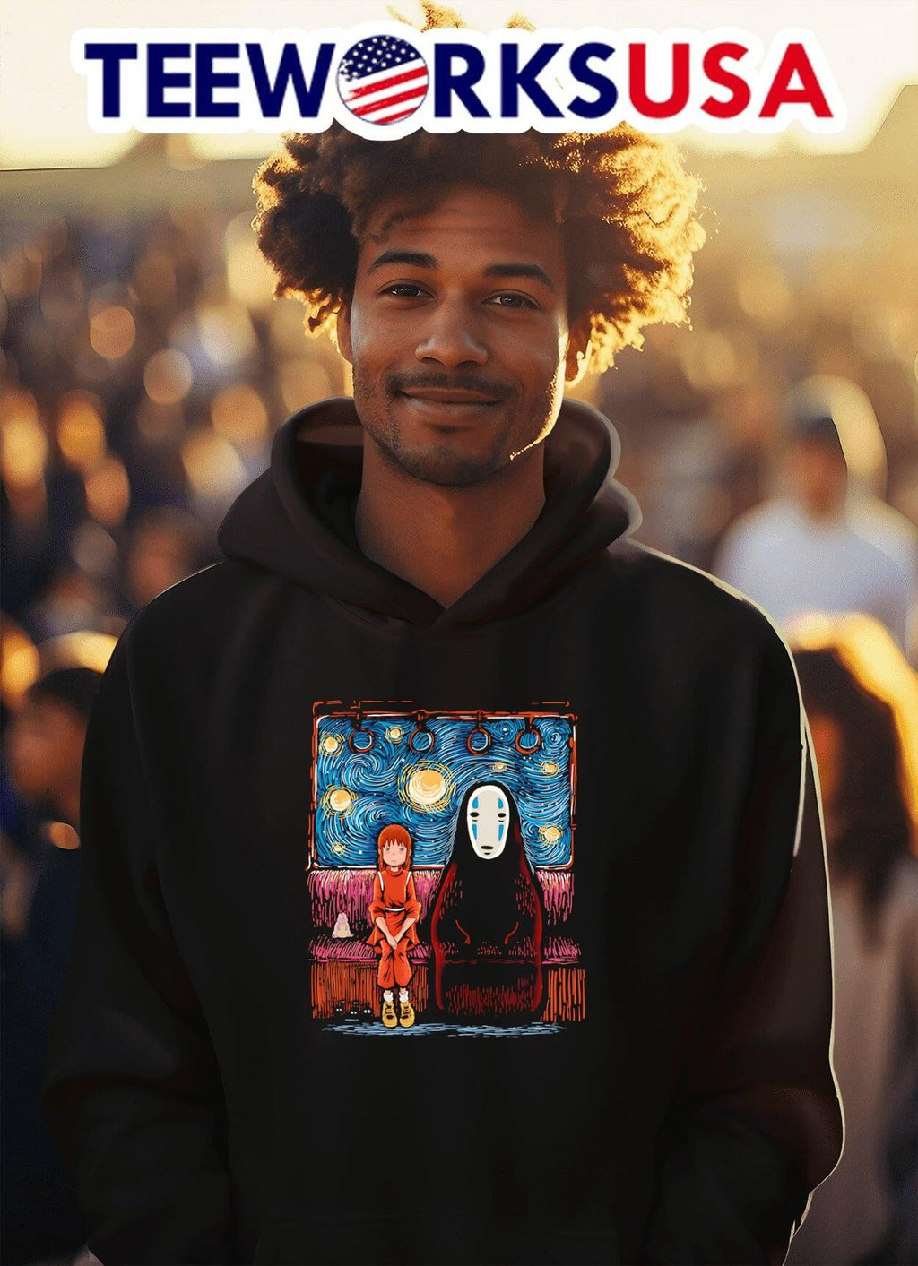 Starry Train Spirited Away - Adult & Kids T-Shirts, Sweatshirts & Hoodies apparel design preview 2