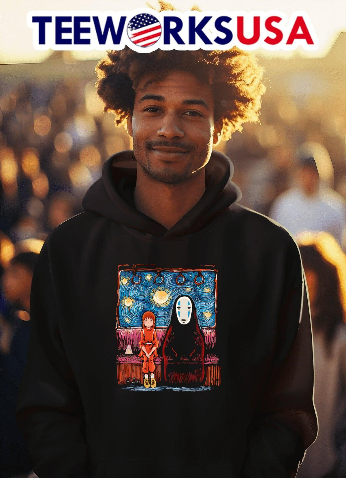 Starry Train Spirited Away - Adult & Kids T-Shirts, Sweatshirts & Hoodies apparel design preview 2