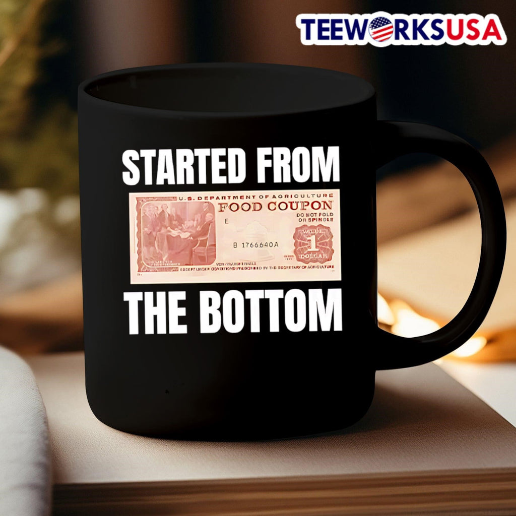 Started from the bottom food coupon - Adult & Kids T-Shirts, Sweatshirts & Hoodies apparel design preview 3