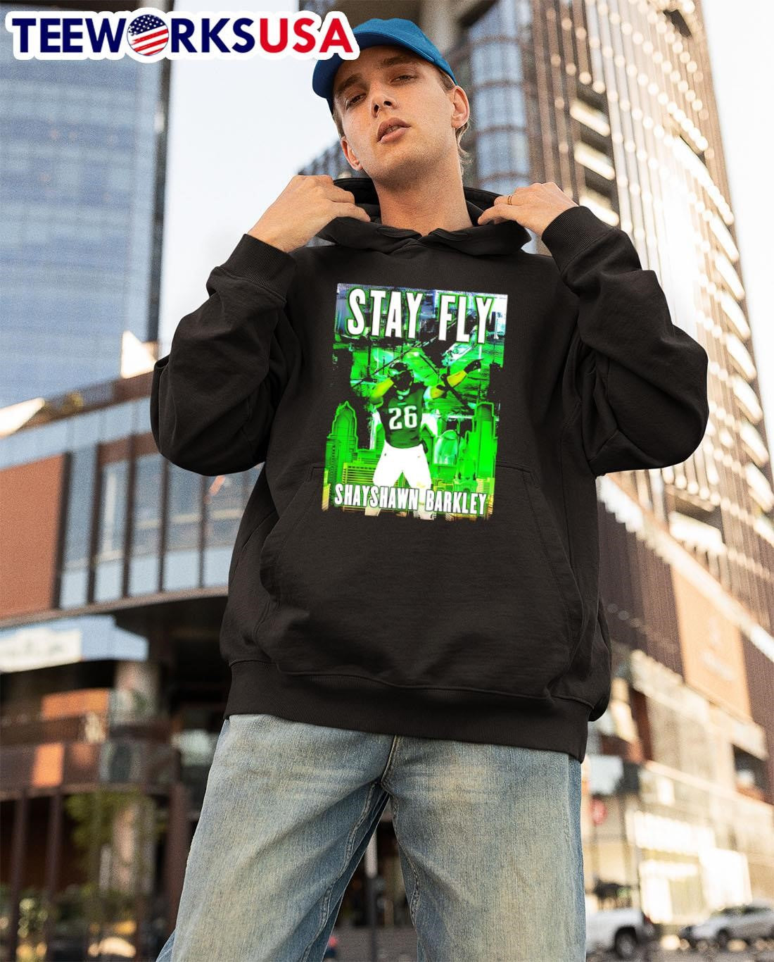 Stay Fly Shayshawn Barkley - Adult & Kids T-Shirts, Sweatshirts & Hoodies apparel design preview 3