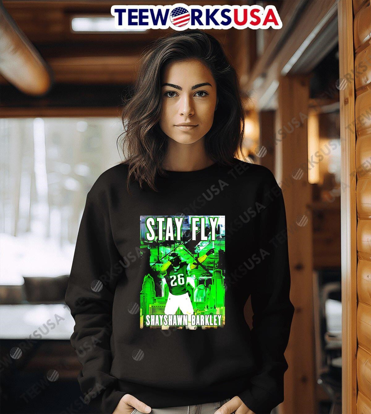 Stay Fly Shayshawn Barkley - Adult & Kids T-Shirts, Sweatshirts & Hoodies apparel design preview 6