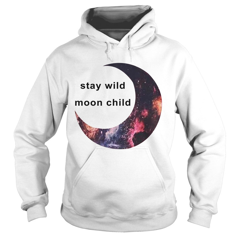 Stay Wild Moon Child - Adult & Kids T-Shirts, Sweatshirts & Hoodies apparel design preview 4