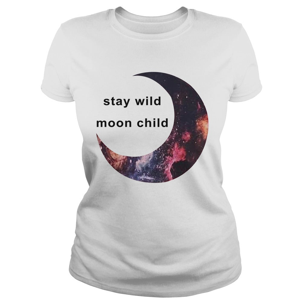 Stay Wild Moon Child - Adult & Kids T-Shirts, Sweatshirts & Hoodies apparel design preview 2