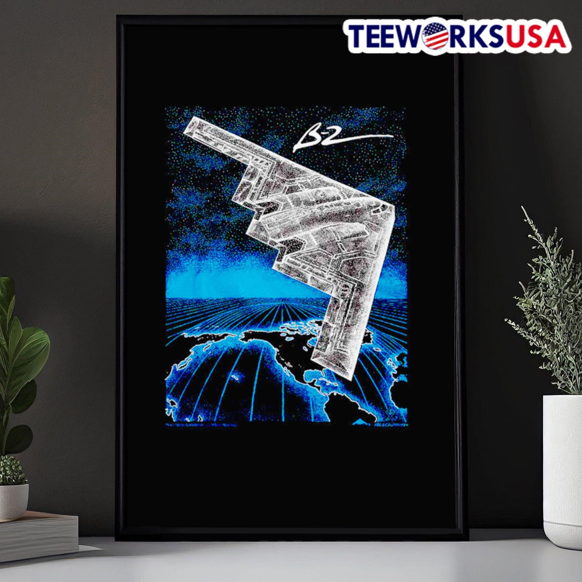 Stealth B2 bomber midnight hammer - Adult & Kids T-Shirts, Sweatshirts & Hoodies apparel design preview 5