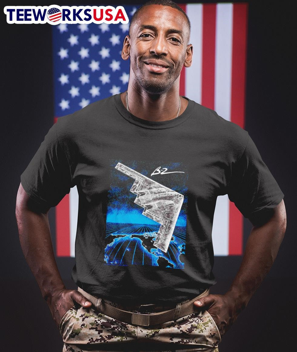 Stealth B2 bomber midnight hammer - Adult & Kids T-Shirts, Sweatshirts & Hoodies apparel design preview 1