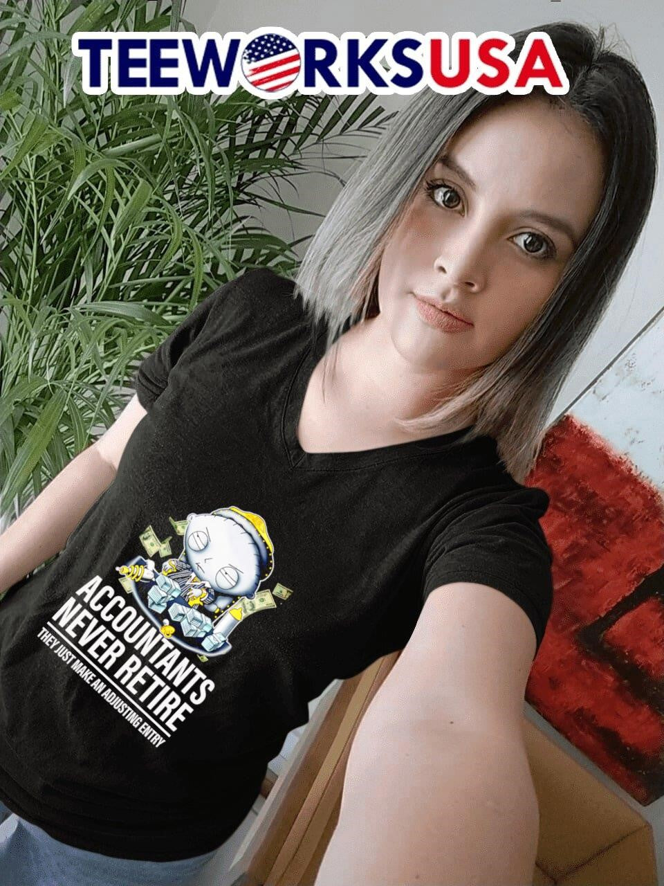 Stewie Griffin accountants never retire they just - Adult & Kids T-Shirts, Sweatshirts & Hoodies apparel design preview 7
