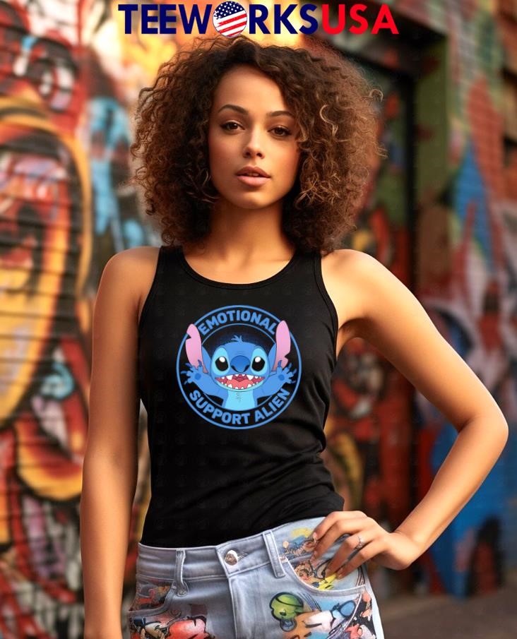 Stitches Emotional Support Alien - Adult & Kids T-Shirts, Sweatshirts & Hoodies apparel design preview 7