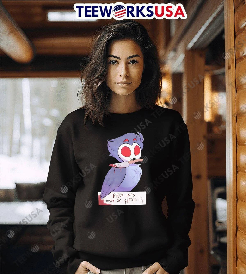 Stolas Helluva Boss peace was never an option - Adult & Kids T-Shirts, Sweatshirts & Hoodies apparel design preview 6