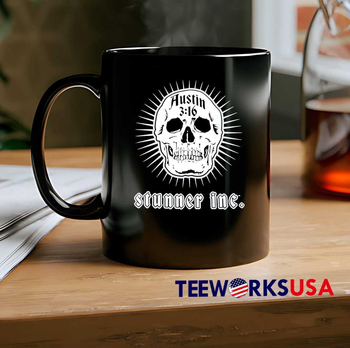 Stone Cold Steve Austin 316 skull Stunner Inc - Adult & Kids T-Shirts, Sweatshirts & Hoodies apparel design preview 2