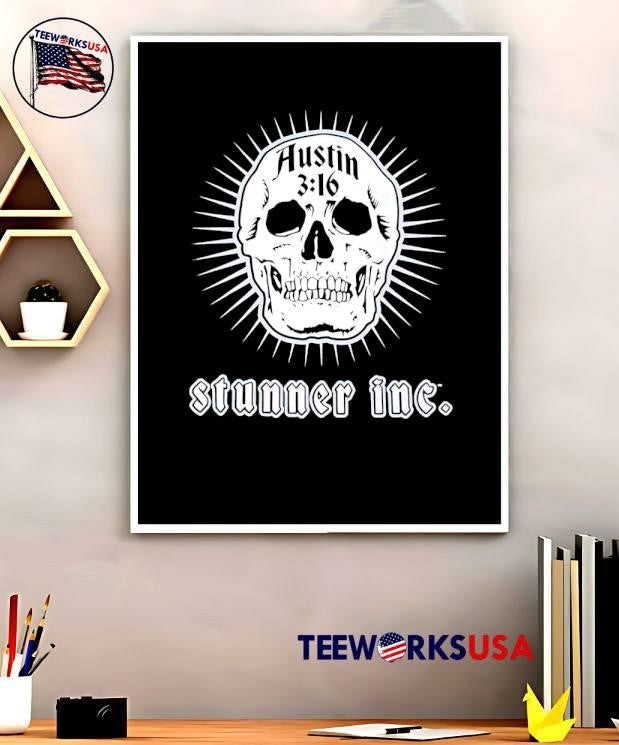Stone Cold Steve Austin 316 skull Stunner Inc - Adult & Kids T-Shirts, Sweatshirts & Hoodies apparel design preview 5