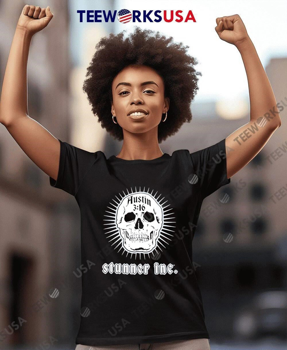 Stone Cold Steve Austin 316 skull Stunner Inc - Adult & Kids T-Shirts, Sweatshirts & Hoodies apparel design preview 8
