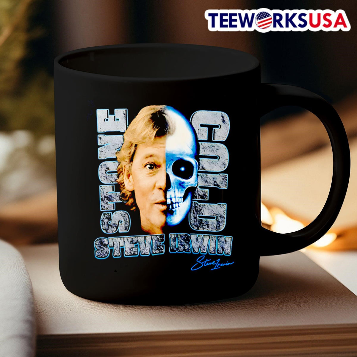 Stone Cold Steve Irwin - Adult & Kids T-Shirts, Sweatshirts & Hoodies apparel design preview 3
