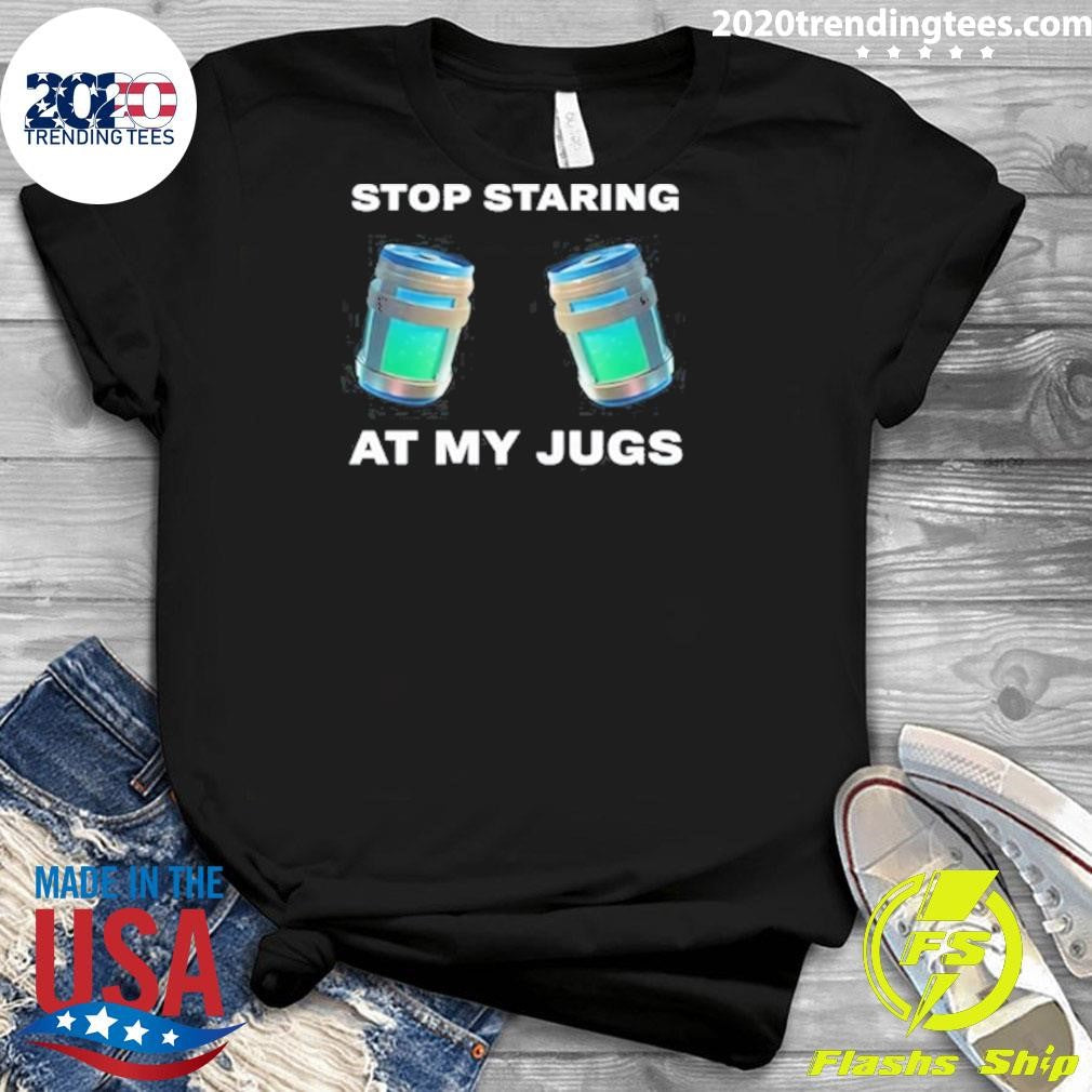Stop Staring At My Jugs - Adult & Kids T-Shirts, Sweatshirts & Hoodies apparel design preview 3