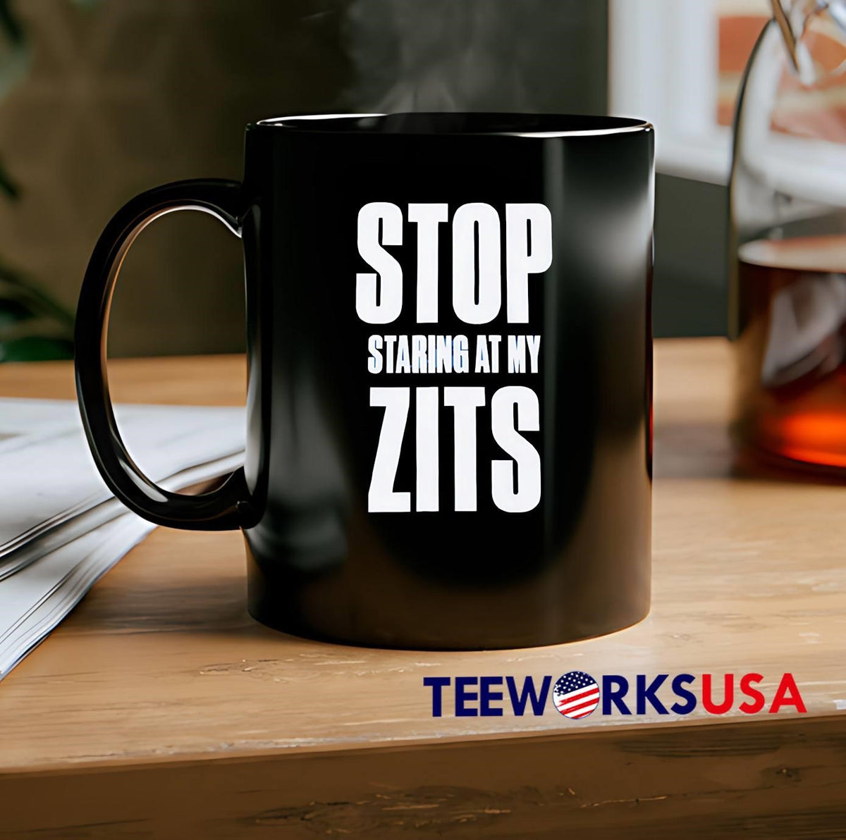 Stop Staring At My Zits - Adult & Kids T-Shirts, Sweatshirts & Hoodies apparel design preview 2