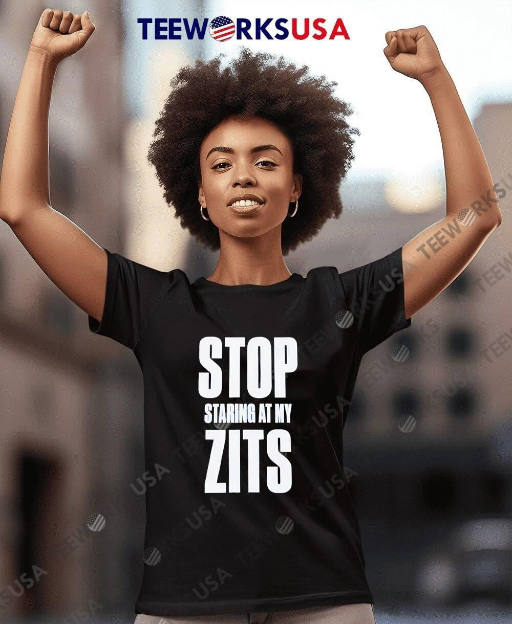 Stop Staring At My Zits - Adult & Kids T-Shirts, Sweatshirts & Hoodies apparel design preview 8