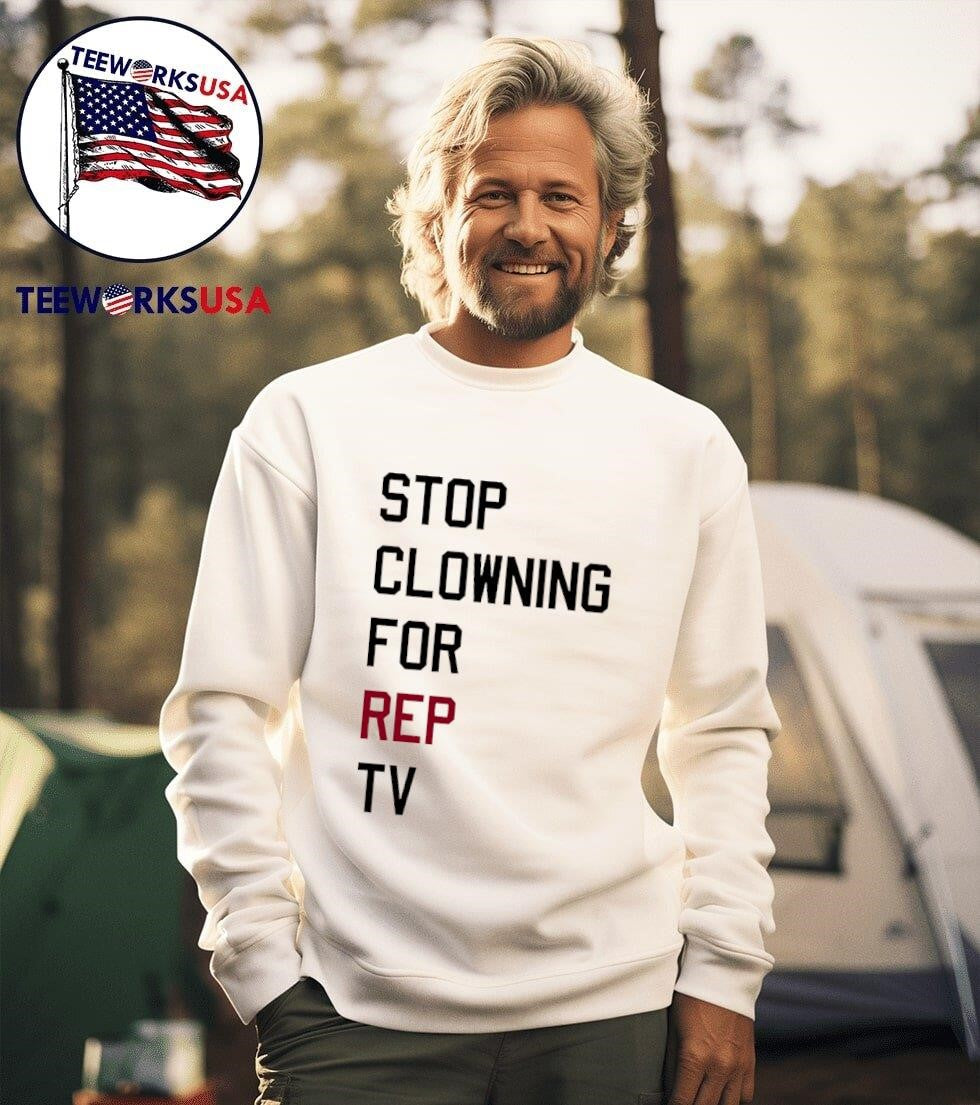Stop clowning for rep TV Eras tour - Adult & Kids T-Shirts, Sweatshirts & Hoodies apparel design preview 3