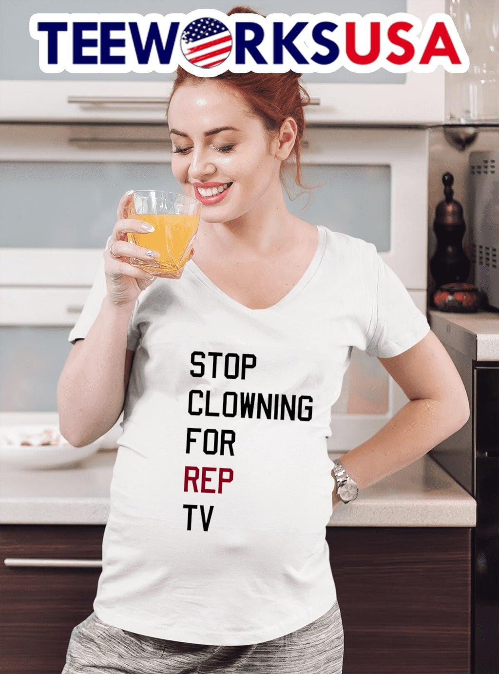 Stop clowning for rep TV Eras tour - Adult & Kids T-Shirts, Sweatshirts & Hoodies apparel design preview 4