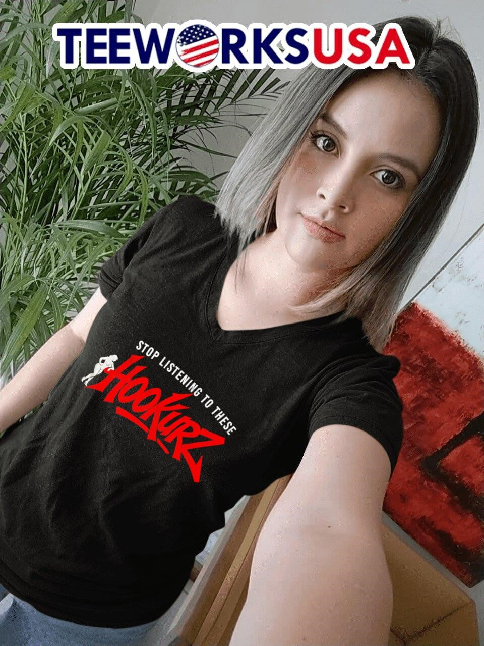 Stop listening to these Hookurz - Adult & Kids T-Shirts, Sweatshirts & Hoodies apparel design preview 7