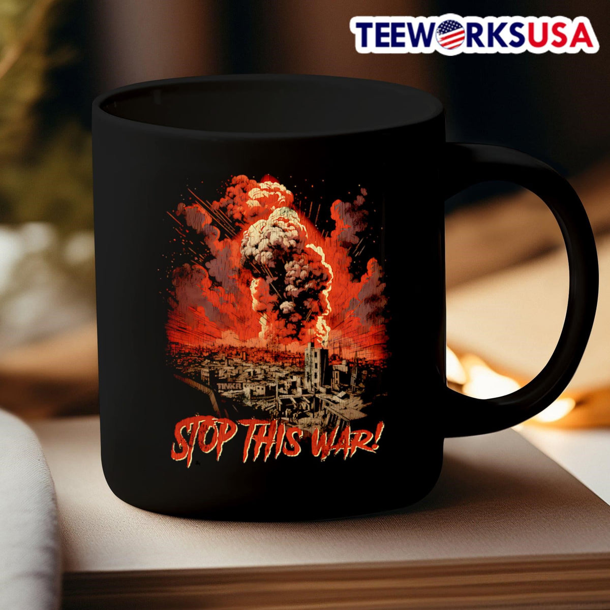 Stop this war retro - Adult & Kids T-Shirts, Sweatshirts & Hoodies apparel design preview 3
