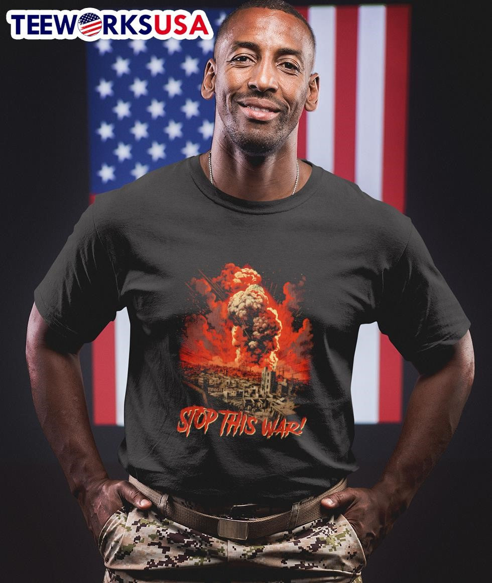 Stop this war retro - Adult & Kids T-Shirts, Sweatshirts & Hoodies apparel design preview 1