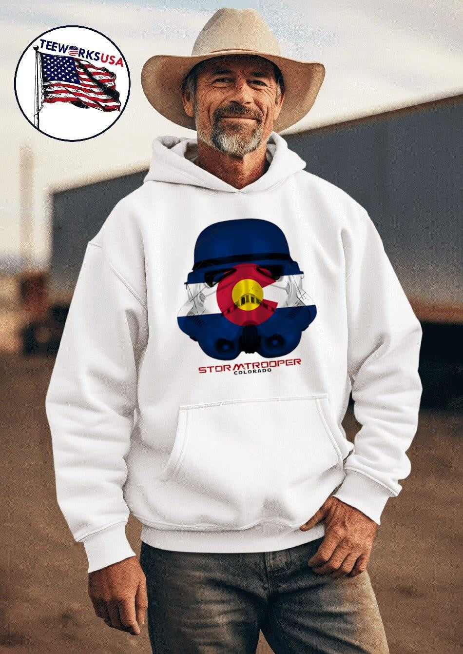 Stormtrooper Colorado - Adult & Kids T-Shirts, Sweatshirts & Hoodies apparel design preview 2