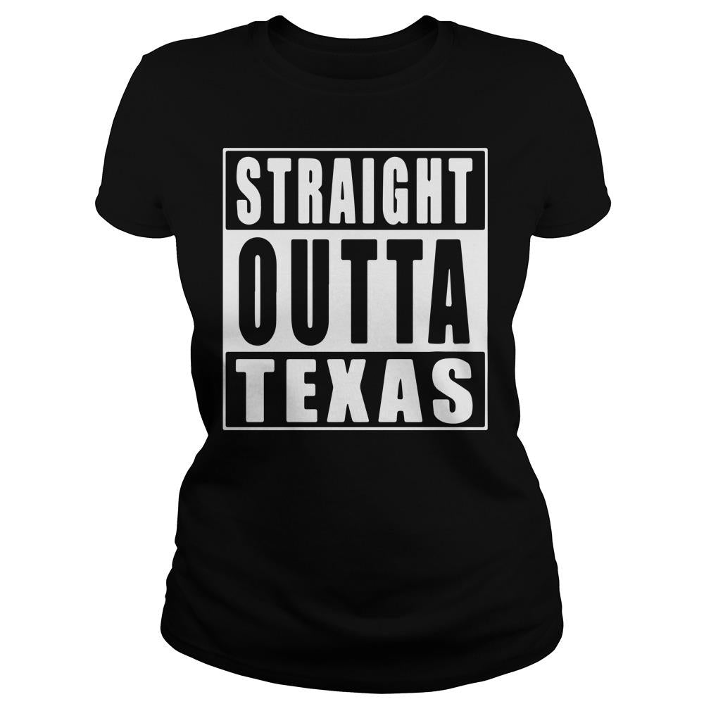 Straight Outta Texas Black - Adult & Kids T-Shirts, Sweatshirts & Hoodies apparel design preview 2