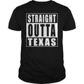 Straight Outta Texas Black - Adult & Kids T-Shirts, Sweatshirts & Hoodies apparel design preview 1