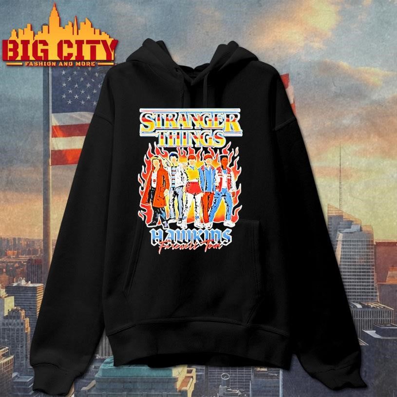 Stranger Things Hawkins Farewell Tour - Adult & Kids T-Shirts, Sweatshirts & Hoodies apparel design preview 2
