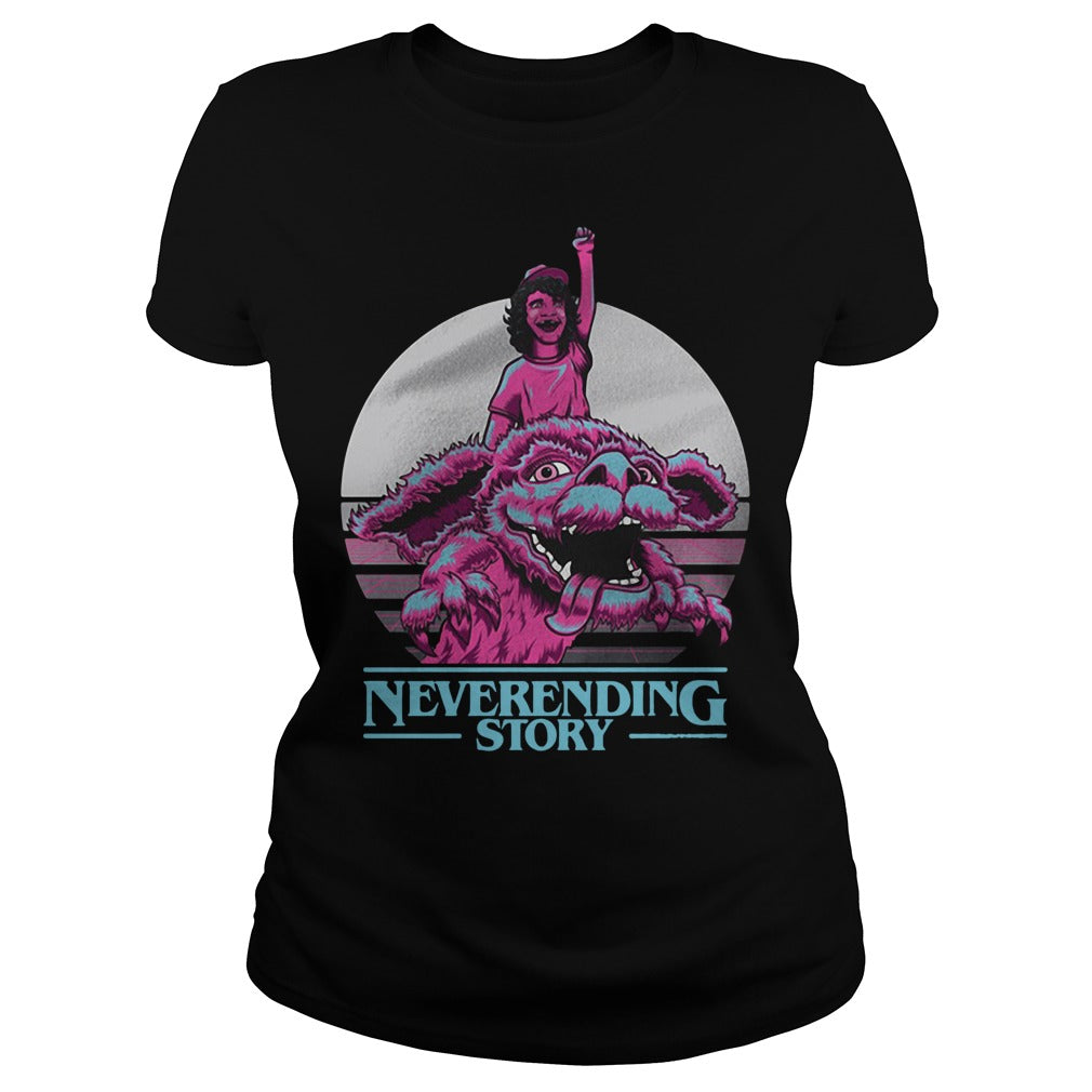 Stranger Things Mashup Neverending Story - Adult & Kids T-Shirts, Sweatshirts & Hoodies apparel design preview 2