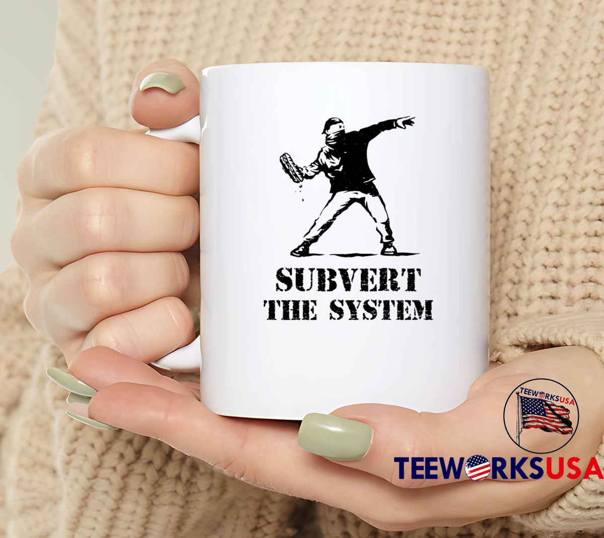 Subvert The System Hot Dog - Adult & Kids T-Shirts, Sweatshirts & Hoodies apparel design preview 6