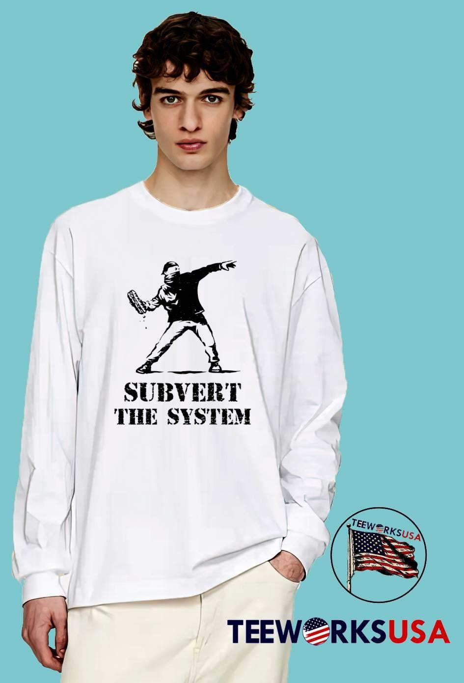 Subvert The System Hot Dog - Adult & Kids T-Shirts, Sweatshirts & Hoodies apparel design preview 4