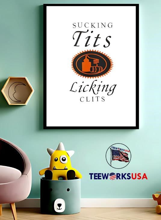 Sucking Tit's Licking Clits - Adult & Kids T-Shirts, Sweatshirts & Hoodies apparel design preview 3
