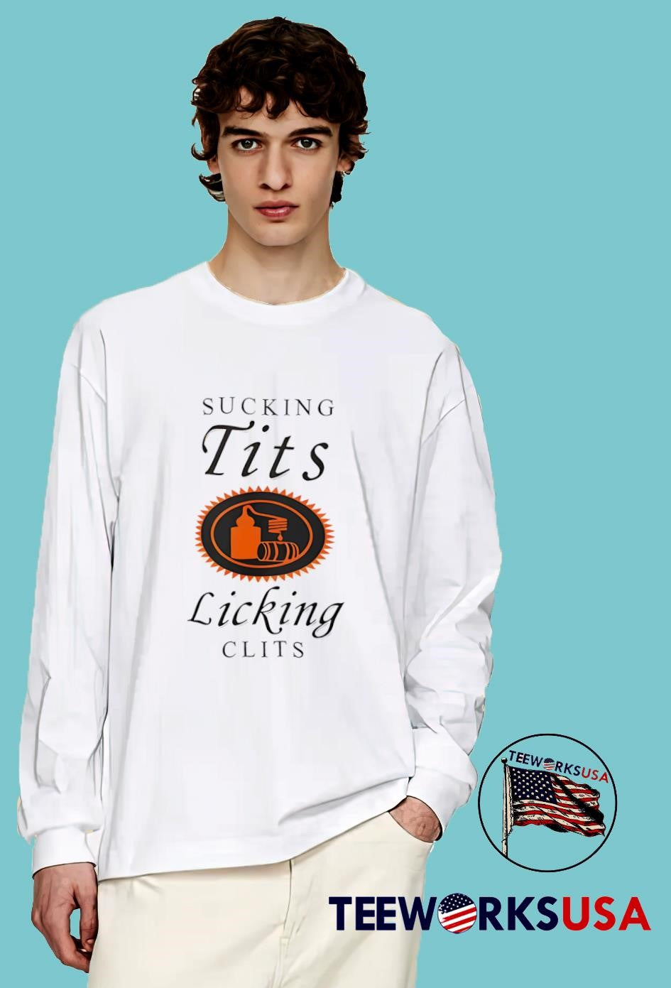 Sucking Tit's Licking Clits - Adult & Kids T-Shirts, Sweatshirts & Hoodies apparel design preview 4