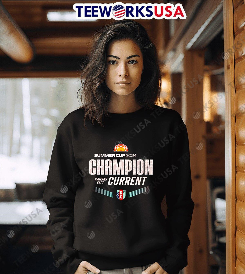 Summer Cup 2024 Champion Kansas City Current - Adult & Kids T-Shirts, Sweatshirts & Hoodies apparel design preview 3