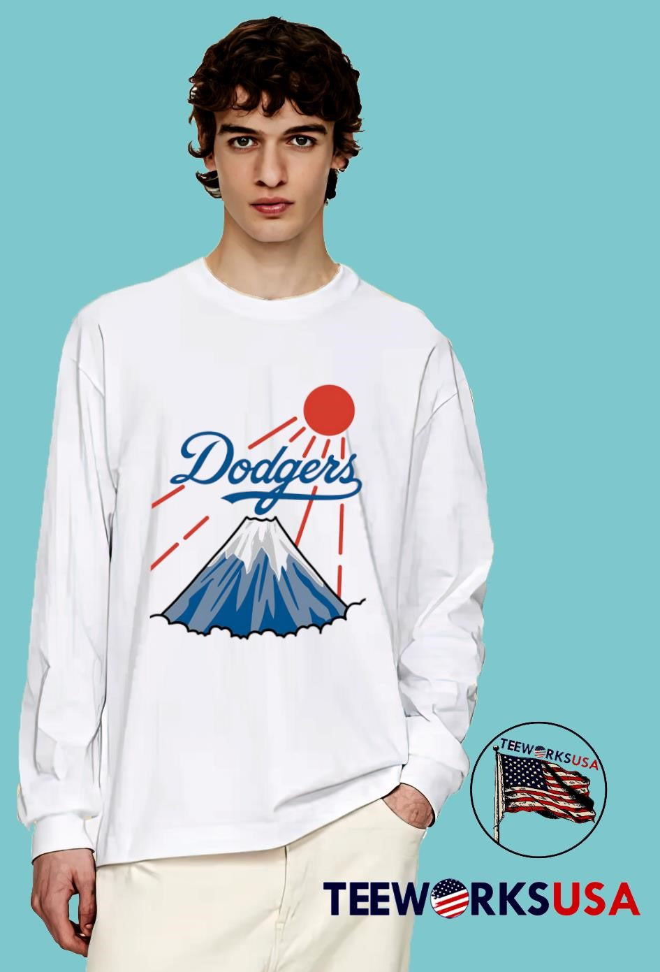 Sun Dodgers on Mountain Japan - Adult & Kids T-Shirts, Sweatshirts & Hoodies apparel design preview 4