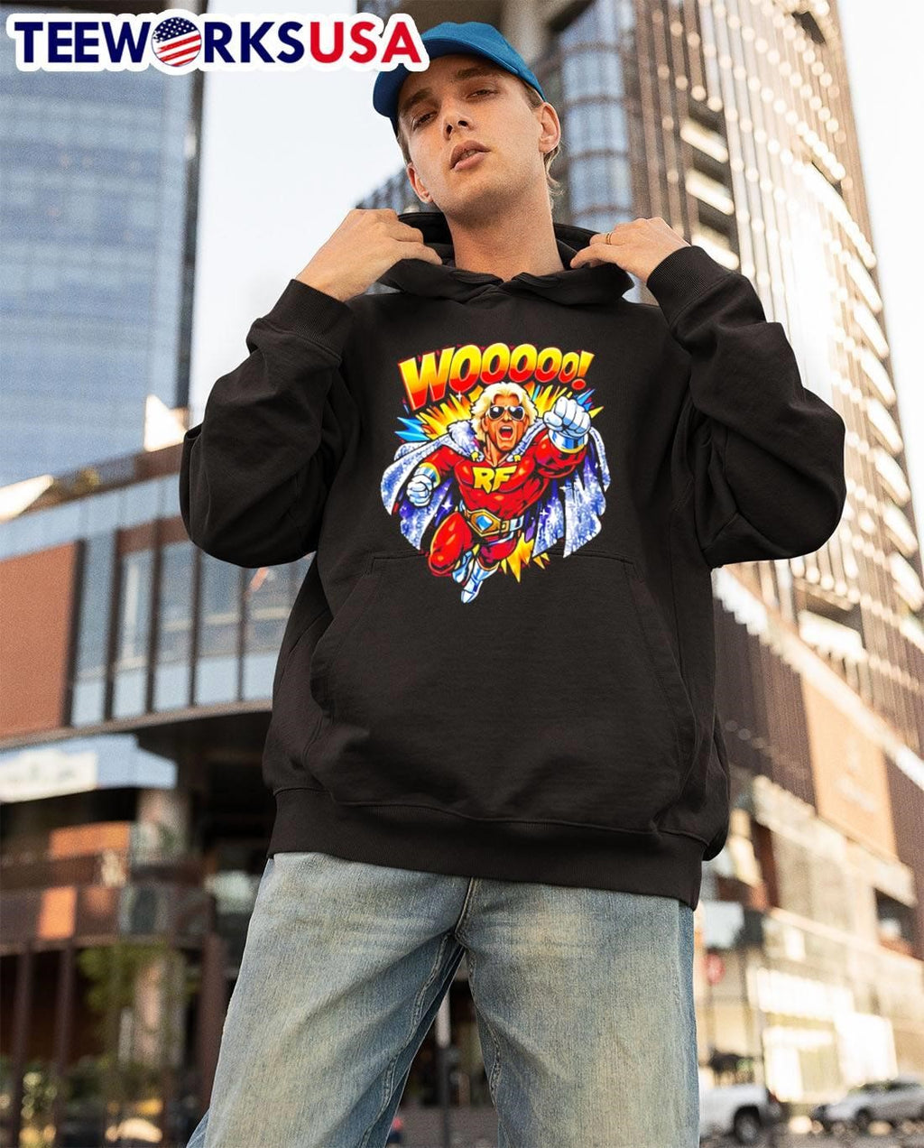 Super Flair Wooooo - Adult & Kids T-Shirts, Sweatshirts & Hoodies apparel design preview 3