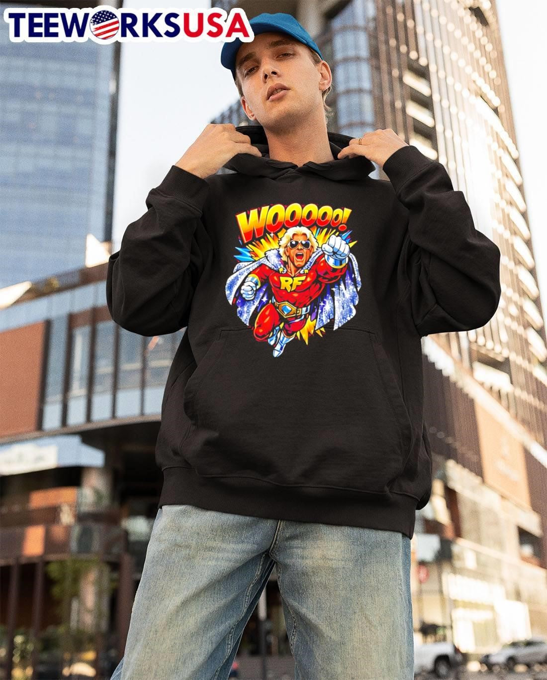Super Flair Wooooo - Adult & Kids T-Shirts, Sweatshirts & Hoodies apparel design preview 3