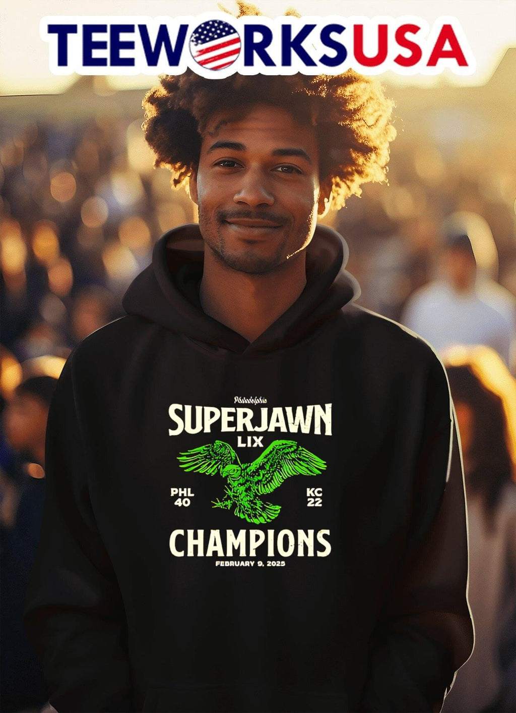 Super Jawn LIX Champions 2025 - Adult & Kids T-Shirts, Sweatshirts & Hoodies apparel design preview 2