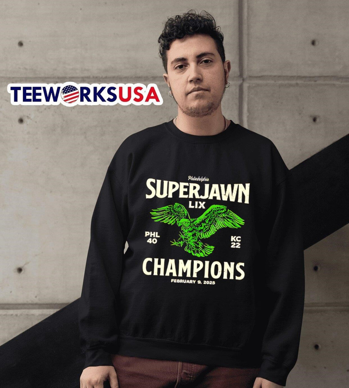 Super Jawn LIX Champions 2025 - Adult & Kids T-Shirts, Sweatshirts & Hoodies apparel design preview 6