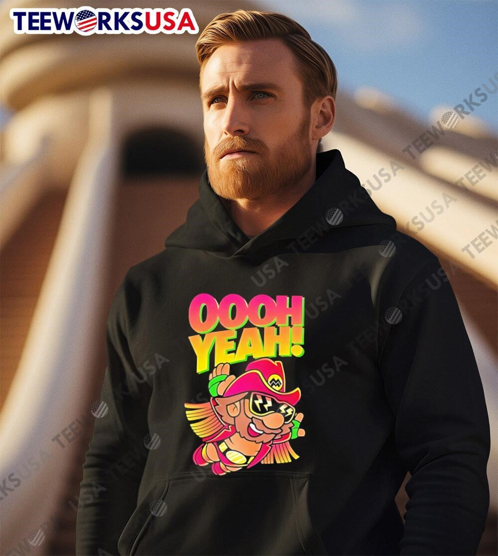 Super Mario Ooh Yeah - Adult & Kids T-Shirts, Sweatshirts & Hoodies apparel design preview 3