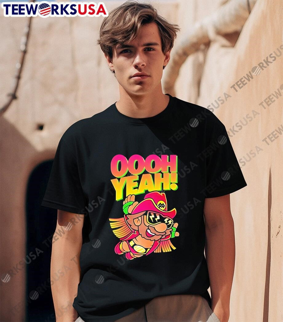 Super Mario Ooh Yeah - Adult & Kids T-Shirts, Sweatshirts & Hoodies apparel design preview 1