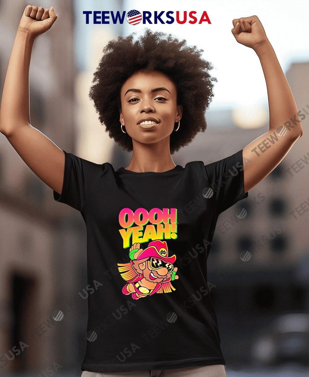 Super Mario Ooh Yeah - Adult & Kids T-Shirts, Sweatshirts & Hoodies apparel design preview 7